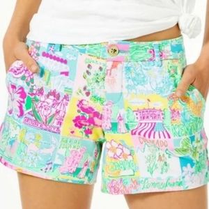 Lilly Pulitzer Pop Up Lilly State Of Mind Knit Callahan Shorts